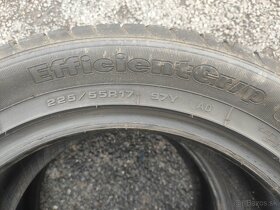 Predám 2ks letné pneu Goodyear Efficient Grip 225/55R17 - 2