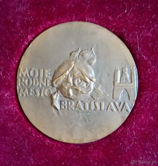 Medaila - Moje rodné mesto Bratislava, Snopek - 2
