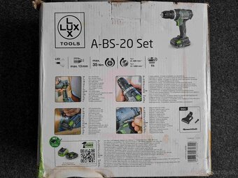 Aku vŕtací skrutkovač LUX-TOOLS 1 PowerSystem s baterkou - 2