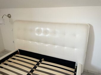 Predam manželskú posteľ s roštom 160x200cm, stav ako nová - 2