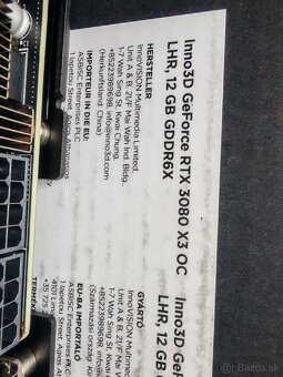 INNO3D GeForce RTX 3080 X3 OC LHR 12G BULK - 2