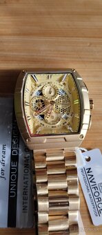nejnovější model hodinek NAVIFORCE CHRONOGRAF GOLD - 2
