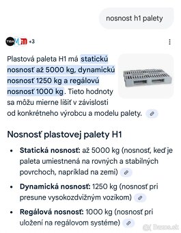 Plastová paleta H1 1200x800x160 - 2