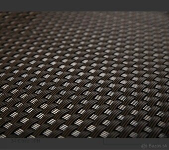 Predám Polyrattan – tmavo hnedá ratanová clona 16 ks - 2