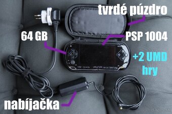 Sony PSP 1004 piano black 64 GB + 2 hry podľa výberu - 2