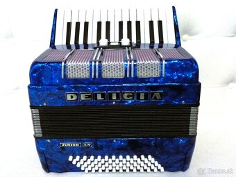 Predam akordeon Delicia Junior 60bas., TOP stav... - 2