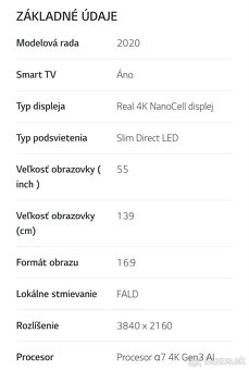 55'' LG NanoCell TV, webOS Smart TV - 2