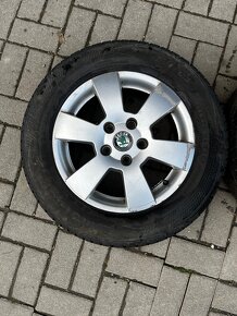 Predám sadu 4 letných kolies Škoda Octavia2 - 2
