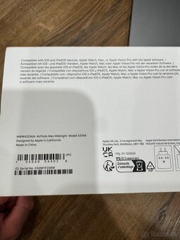 Apple AirPods Max Midnight A3184 Nové nerozbalené - 2