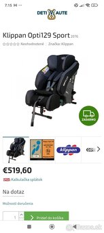 Detská autosedačka Klippan - 2
