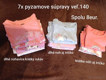 Pyžamo veľ.140 - 2