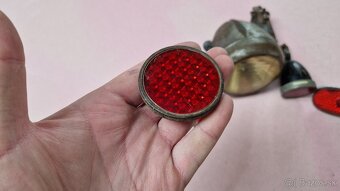 Svetlá, odrazky a zvonček na historické bicykle - 2
