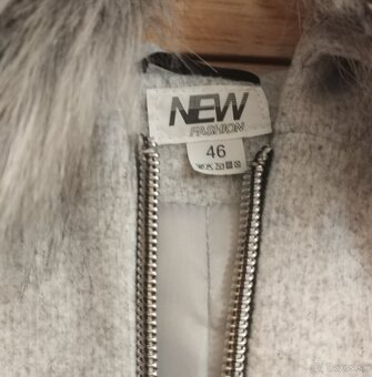 Sivý kabát velk.46 - 2