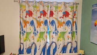 Detský záves Dino by Catherine Lansfield, 168x183 - 2