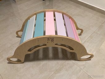 Montessori dúhová hojdačka Elis Design+ poťah - 2