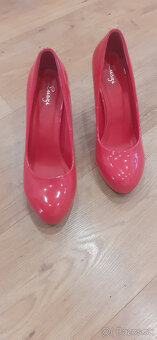 červené lodičky veľ. 40 - 2