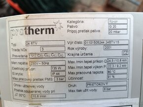 Protherm 24 BTV elektronika,výmenník - 2