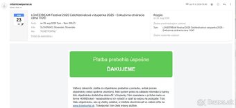 LOVESTREAM 2025 - 3 dňová vstupenka (15-17.8. 2025) - 2