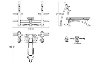 Posilňovacia lavica MARBO Sport MF-L002 - 2