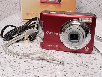 Fotoaparát Canon PowerShot A480 + BOX / na diely / opravu - 2