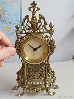 Staršie stolove - krbove mechanicke hodiny & budik - 2