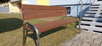 Nerezová lavička - 2