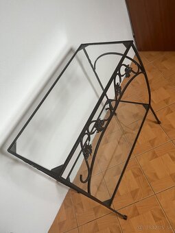 Kovaný konzolový stolík - 2