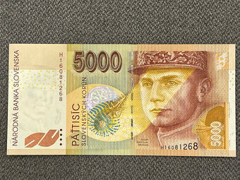 Slovenské bankovky 5000 SK - 2
