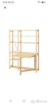 Polica so stolom Ivar - 2