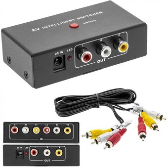audio/video automatický prepínač - 2