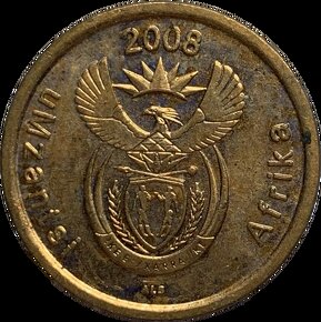 Predám 5 centov 2008  Južná Afrika - 2