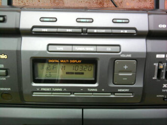 Retro prenosný PANASONIC s mechanikou na 3CD - 2