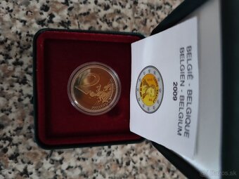 2€ Belgicko 2009 L. Braille proof - 2