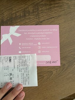 Darčeková poukážka Nadia- predajňa spoločenských šiat - 2