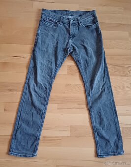 Tommy Hilfiger šedé slim straight streč - 2