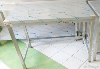 Kuchynské gastro stôl, rozrábkový, stoly s policou - 2