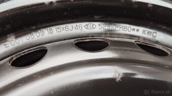 Sada diskov KIA 15x6J 4x100 s pneu Falken EuroWinter HS 02 - 2