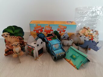 3D a 2D puzzle, cena spolu - 2