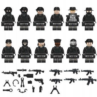 12 ks sada vojakou SWAT so zbranami a vystrojom - 2