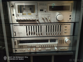 Vintage Technics zostava + gramafon Technics - 2