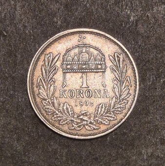 Vzácna 1 Koruna 1892 K.B František Jozef I. - 2