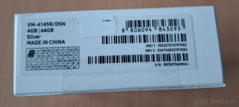 Predám Samsung Galaxy A14 Silver, 4GB/64GB. - 2