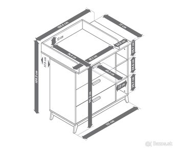 Prebaľovacia komoda - 2
