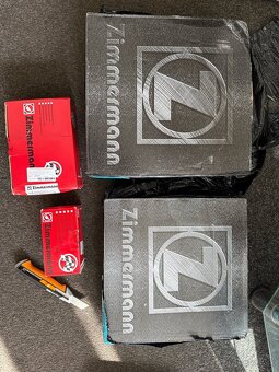 Audi, brzdové kotúče,platničky,ZIMMERMANN,komplet sada. - 2