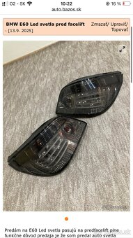 BMW E60 Led svetla pred facelift - 2