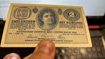 Bankovky Rakúsko-Uhorsko 2 Korona 1914 - 2