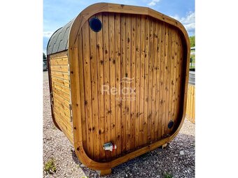 Sauna CUBE MINI z termo dřeva - 2