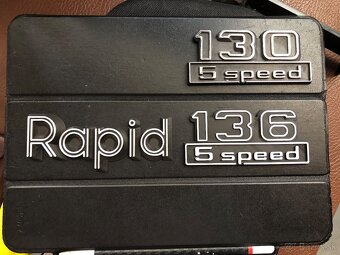 Retro znak - Škoda Rapid 136/135/130 5 speed - 2