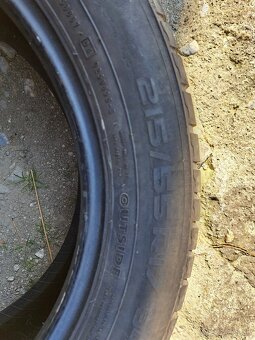 Predám letné Nokian 215/55/R17 - 2