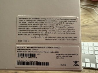 Apple Magic Keyboard s Touch ID a numerickou časťou – KOMPLE - 2